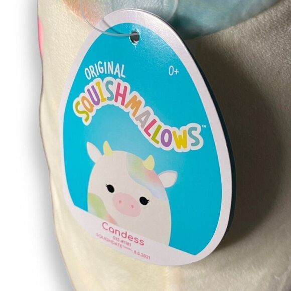 Squishmallows Kellytoy Easter Candess the Cow 12" Plush New with Tags (c) - Picture 4 of 6
